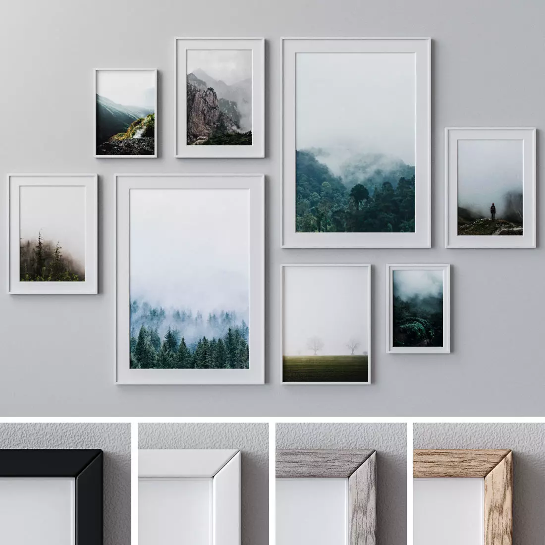 Photo Frames Set  391 3D model_0