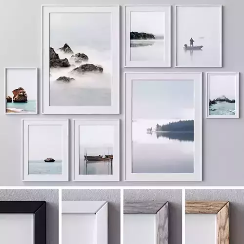 Photo Frames Set  400 3D model