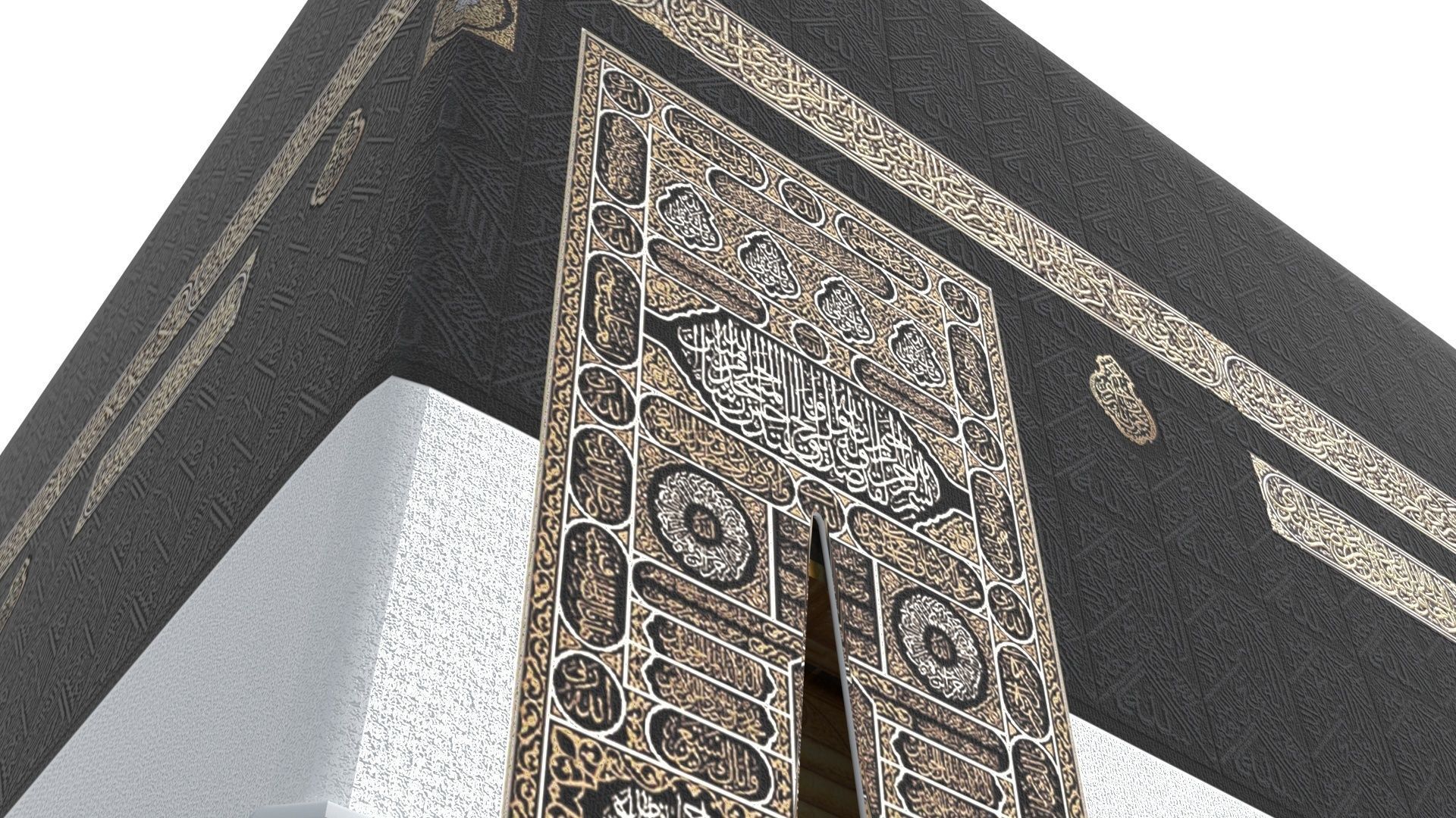 Kaaba 3d model realistic Low-poly 3D model_19