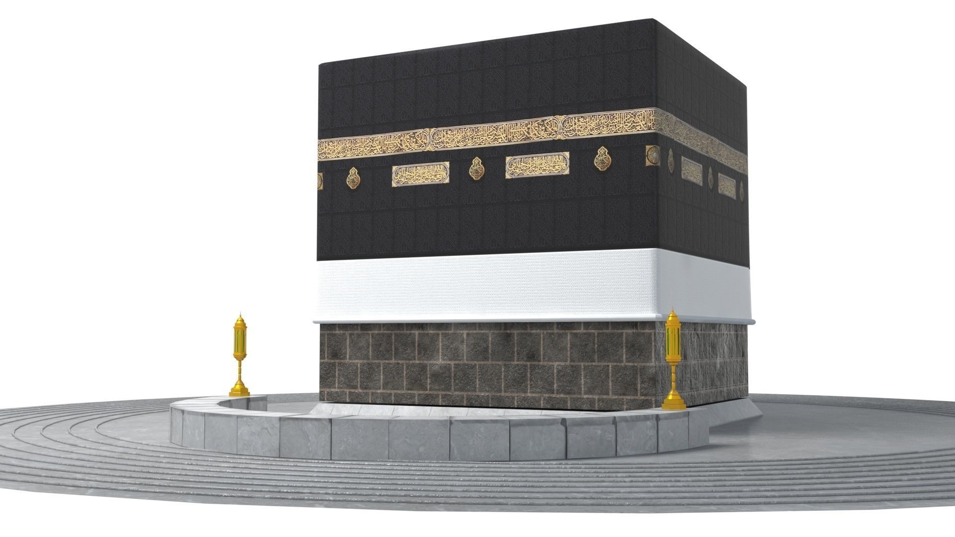 Kaaba 3d model realistic Low-poly 3D model_12