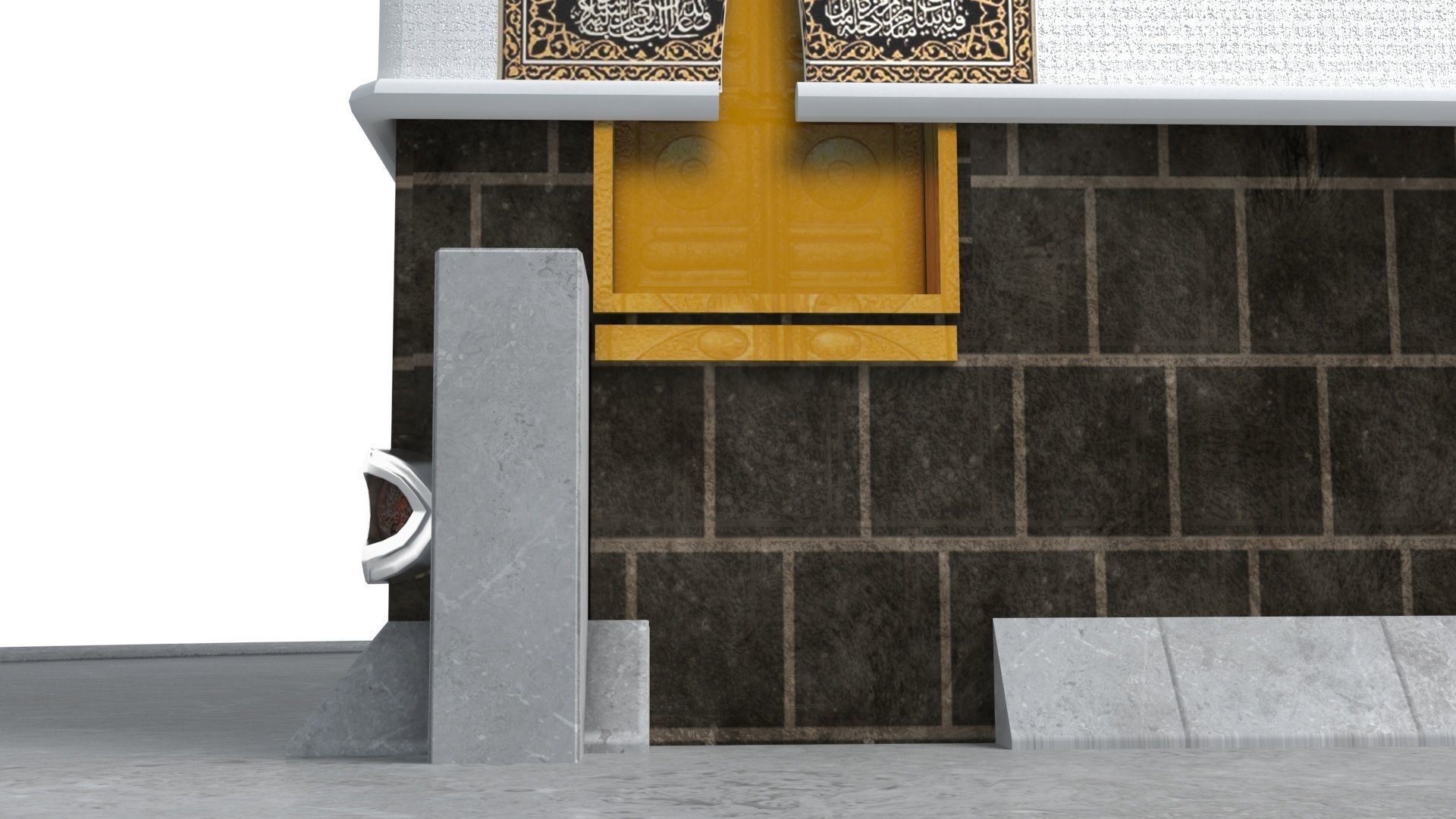 Kaaba 3d model realistic Low-poly 3D model_3