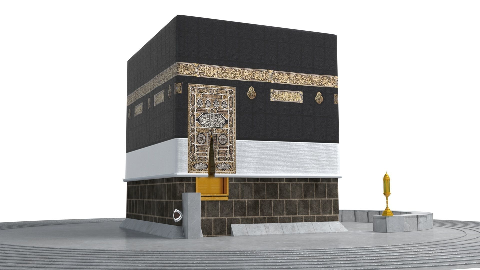 Kaaba 3d model realistic Low-poly 3D model_5