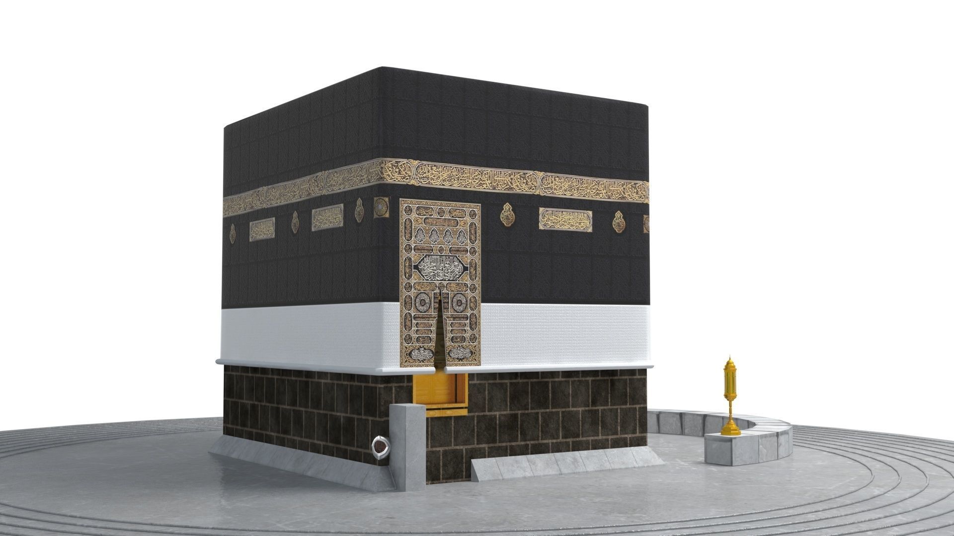 Kaaba 3d model realistic Low-poly 3D model_16
