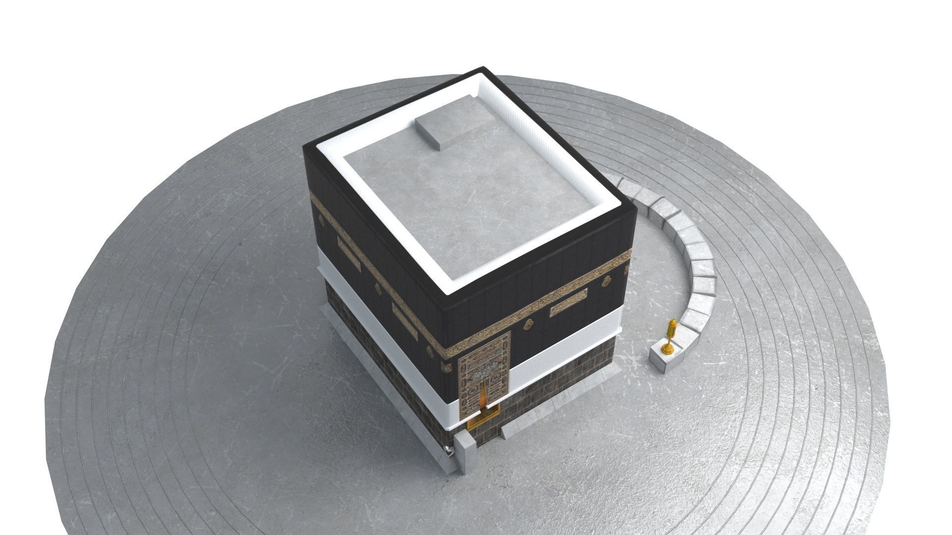 Kaaba 3d model realistic Low-poly 3D model_13