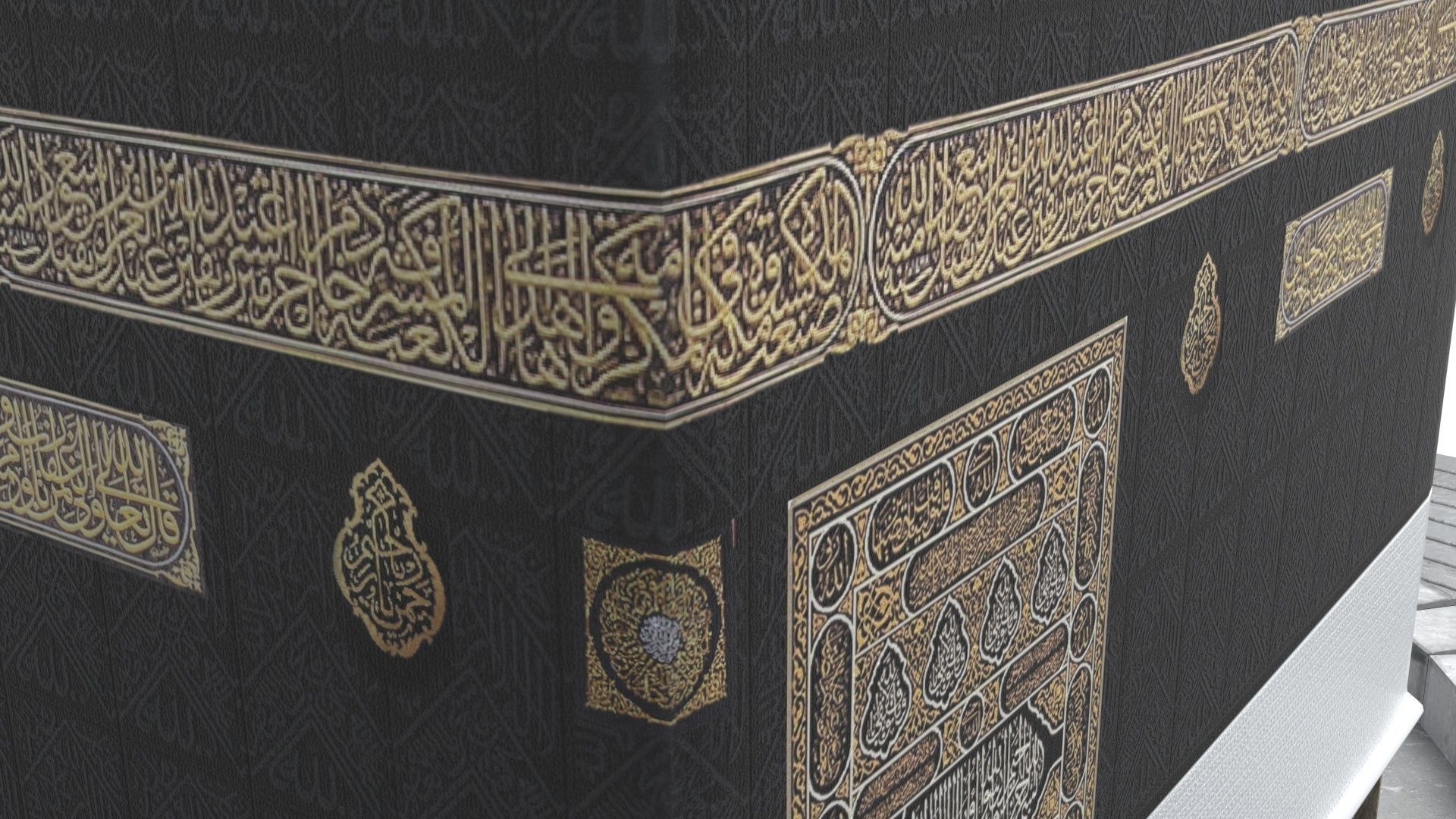 Kaaba 3d model realistic Low-poly 3D model_6