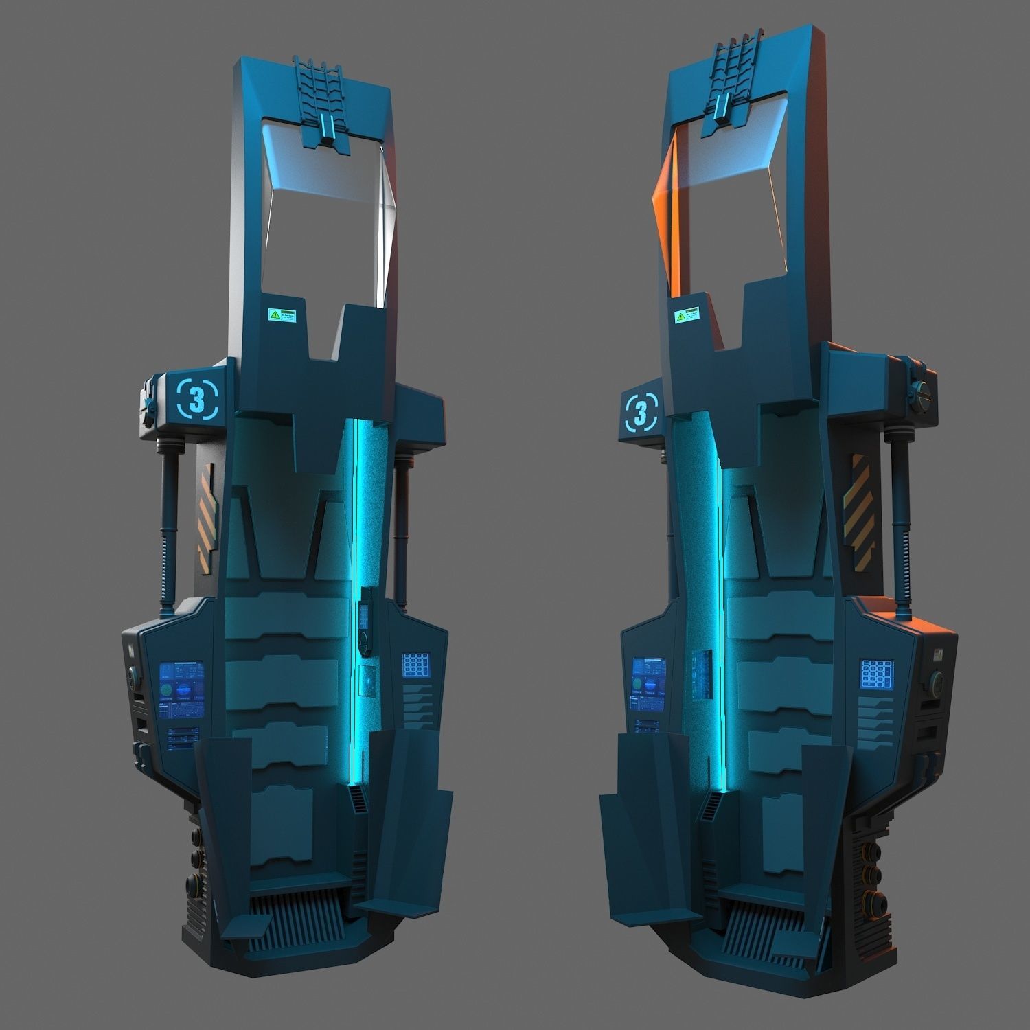 Hypersleep Chamber 3D model_6