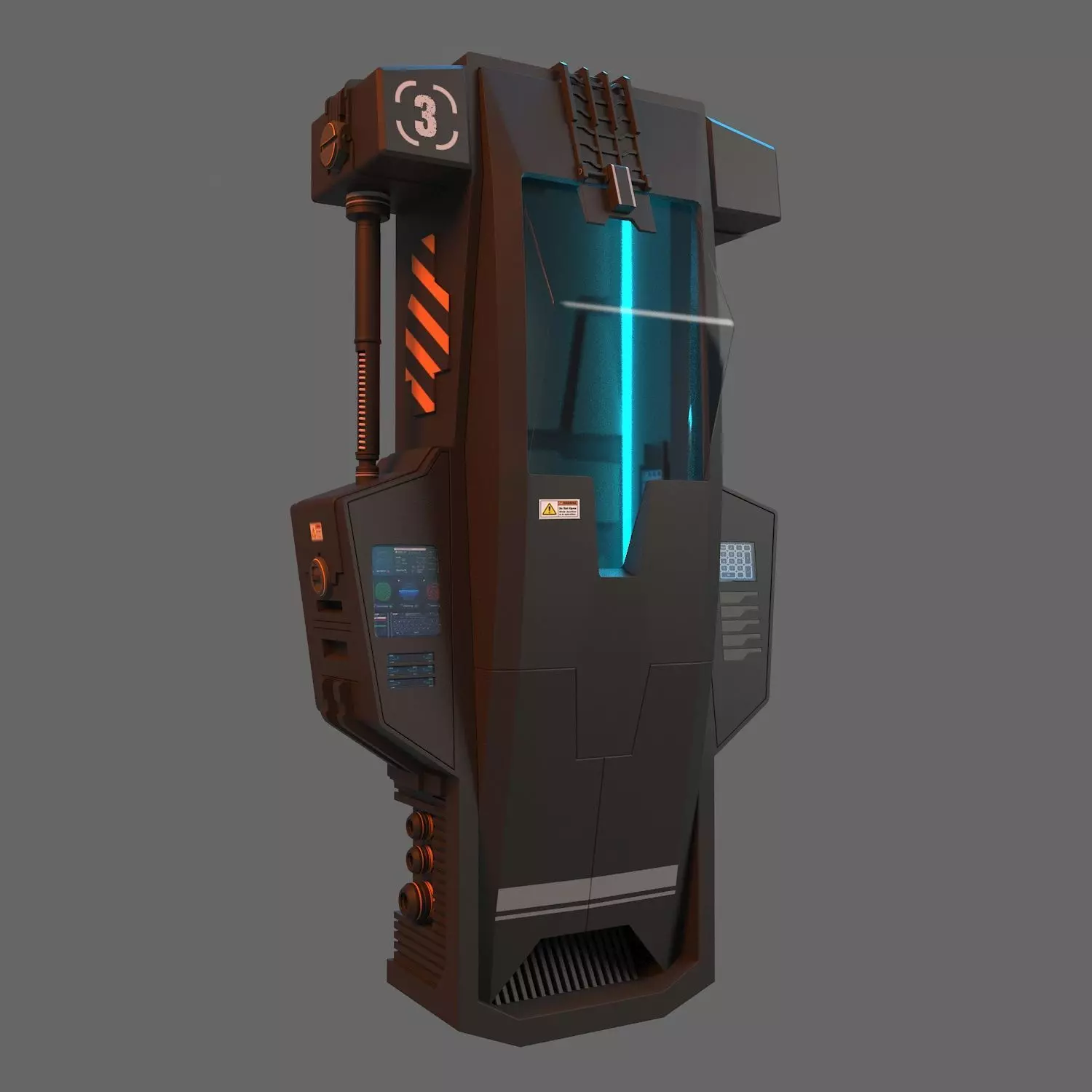 Hypersleep Chamber 3D model_0