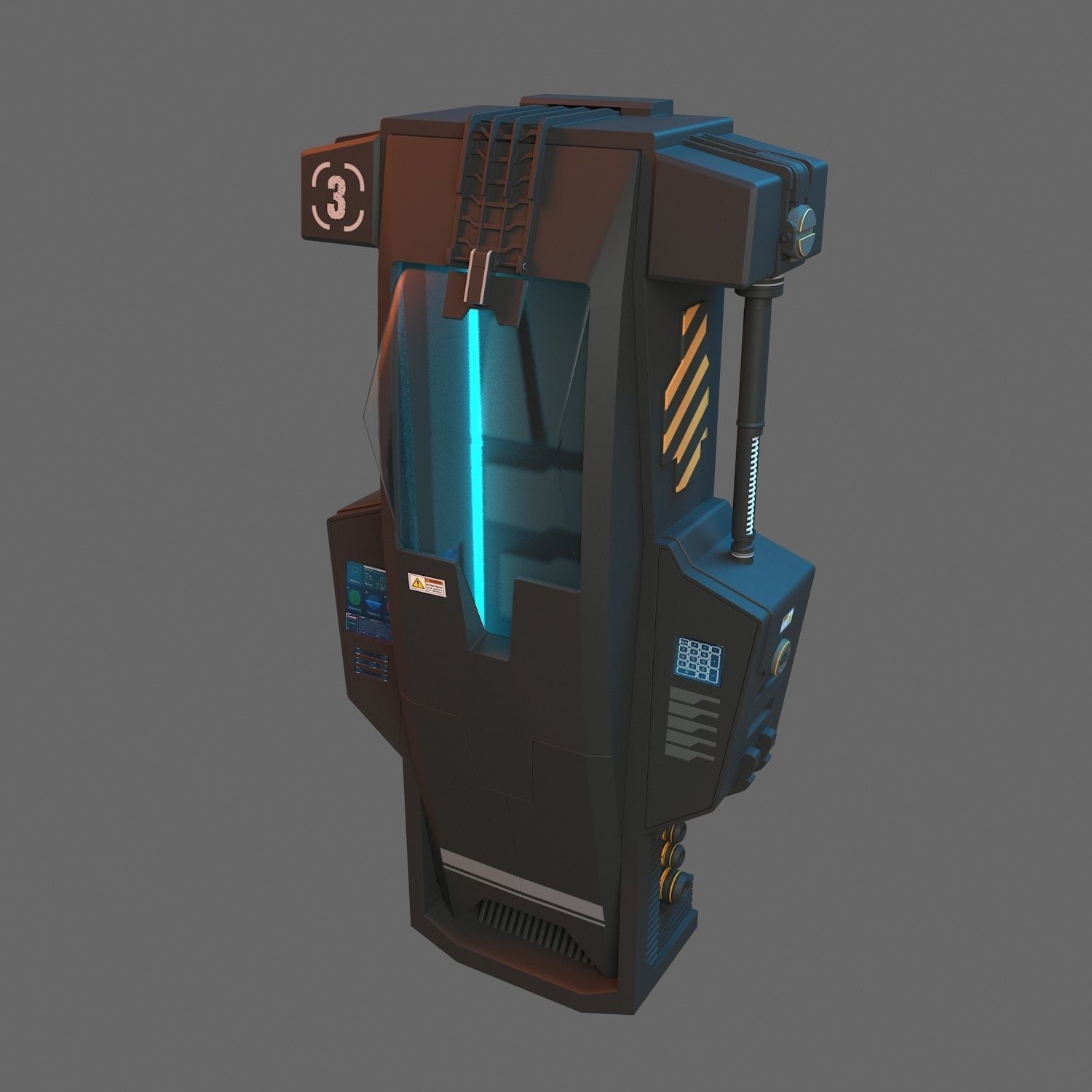 Hypersleep Chamber 3D model_3