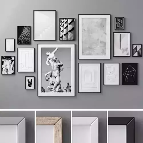 Photo Frames Set 413 3D model