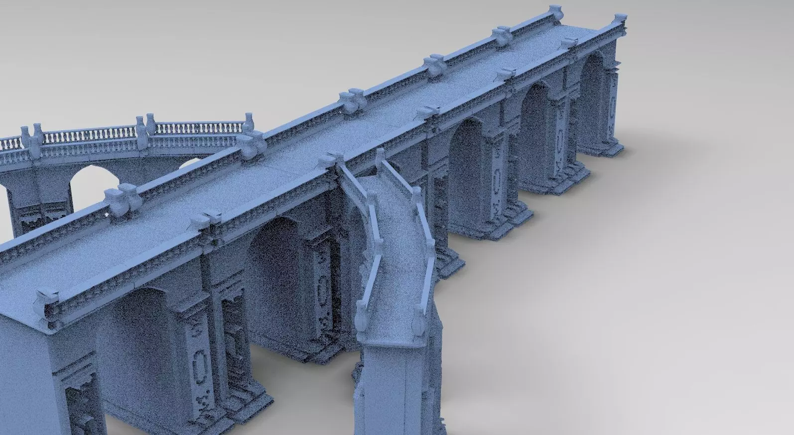 Baroque Fantasy Bridge 2 3D model_0