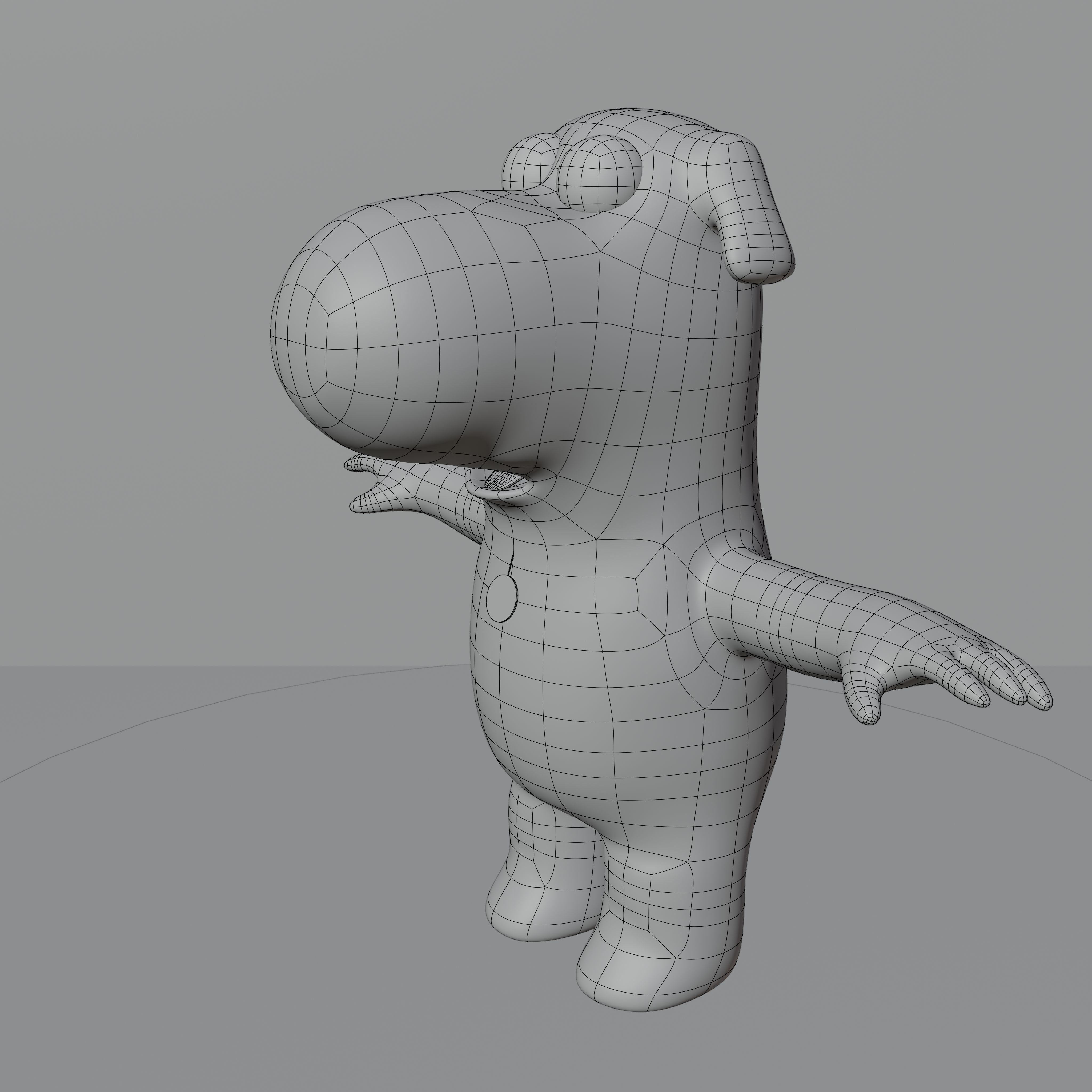 Brian Griffin From Family Guy Rigged Low-poly 3D model_70
