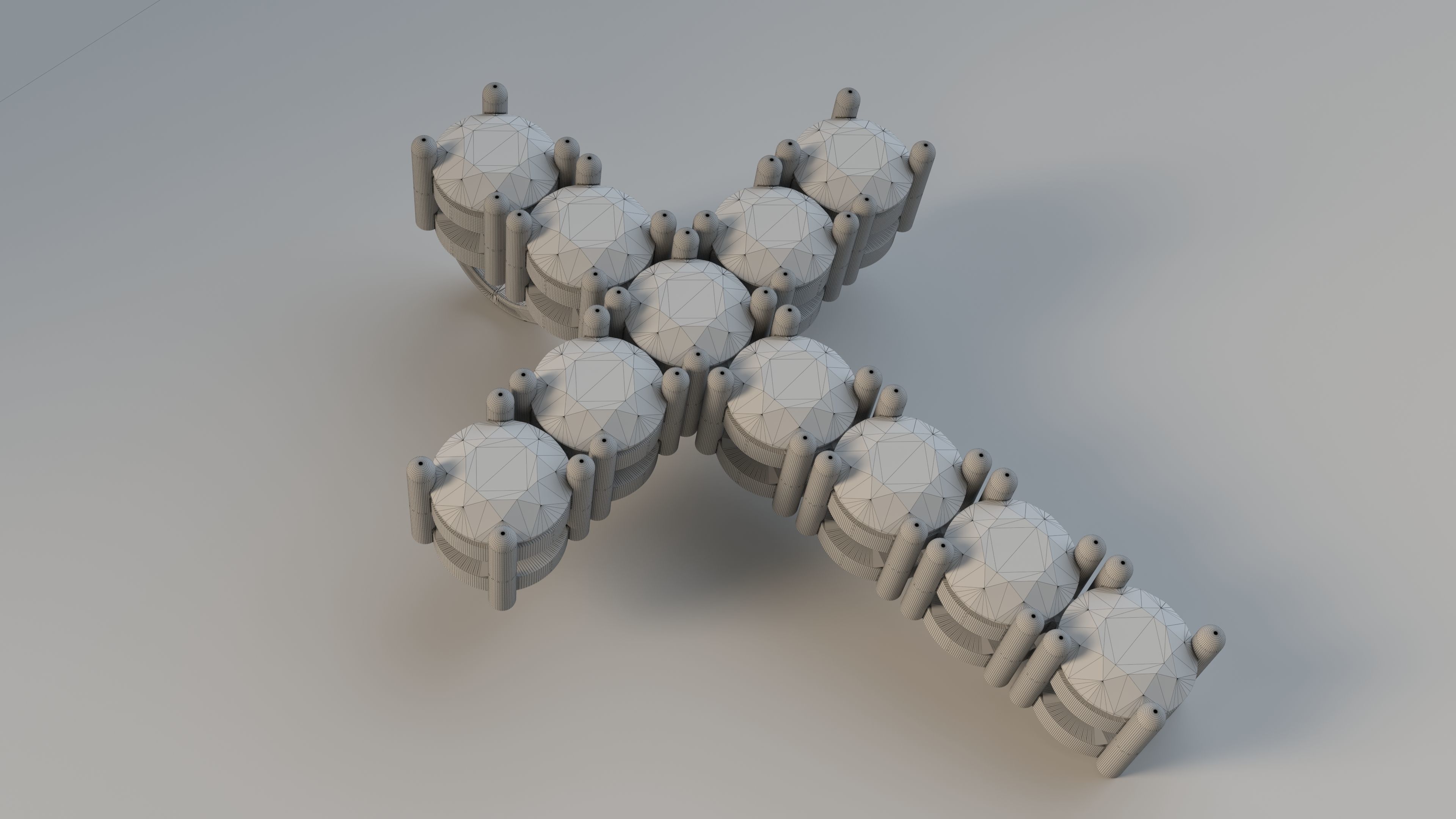 Diamond cross with hidden loop 3D print model_9