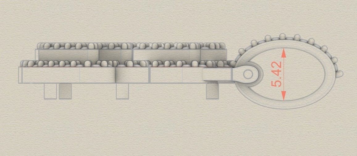 Model 507  Name Digit Necklace Chana Diamond Name Plate 3D print model_6