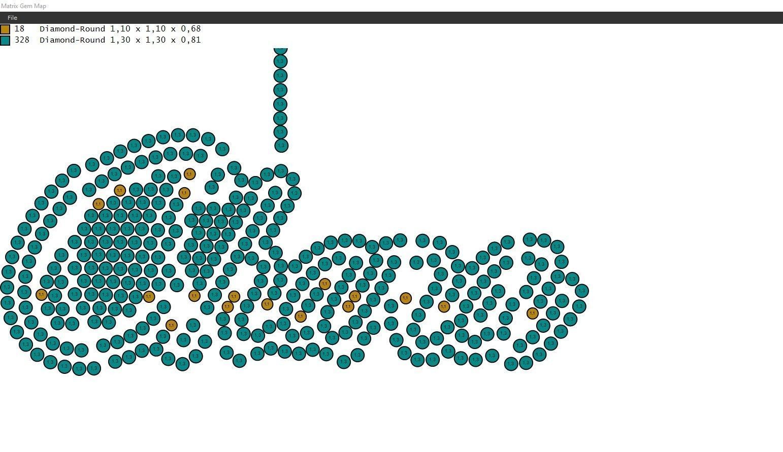 Model 507  Name Digit Necklace Chana Diamond Name Plate 3D print model_15