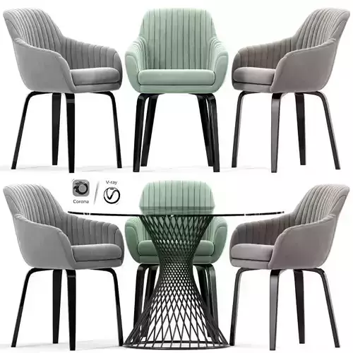 Rochelle Lounge Chair Table