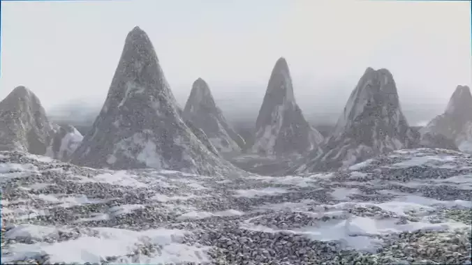 Landscapes 1 - Snowy Mountain 1a