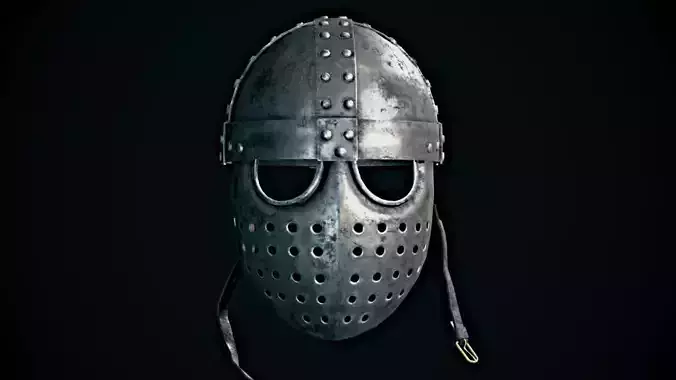Medieval Helmet Metal Knight Armor 12th Century Design