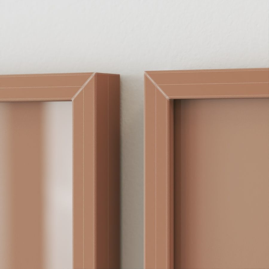 Diptych abstract poster set 3D model_3