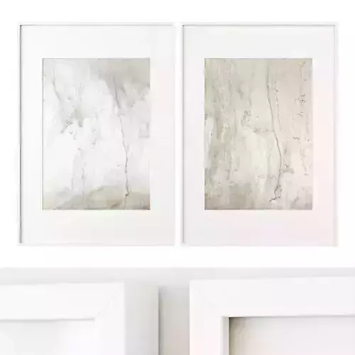Diptych abstract poster set