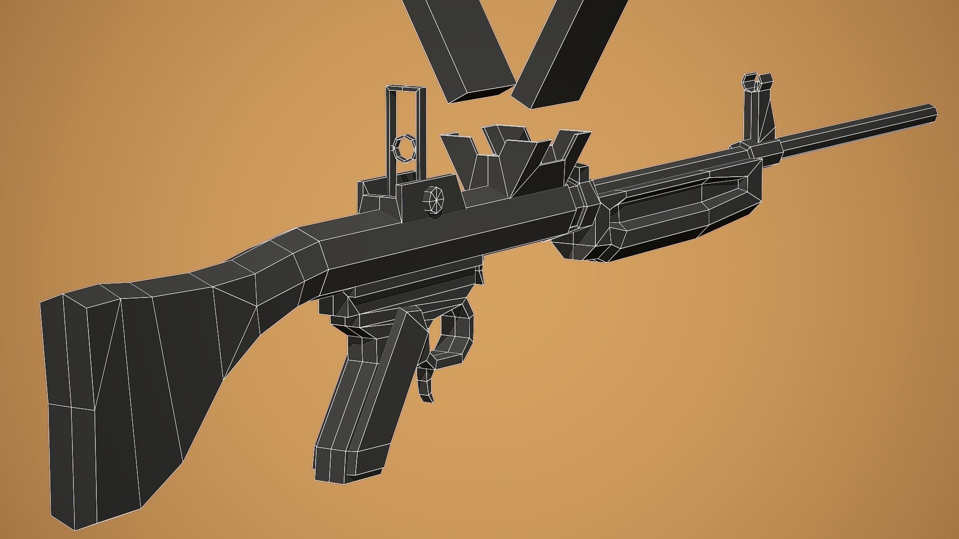 Stylized Burton LMR Low Poly Mobile Ready Low-poly 3D model_11