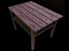 Table trees low poly 6 texture options and high poly Low-poly 3D model_3