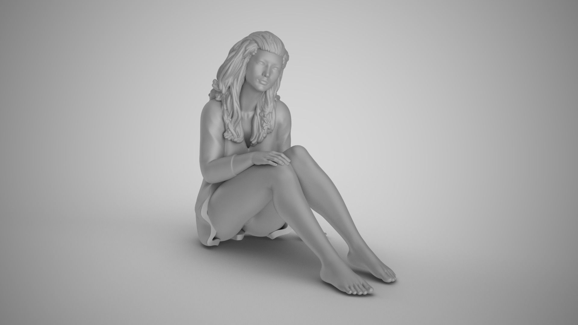 Girl Live in Stagnation 3D print model_3