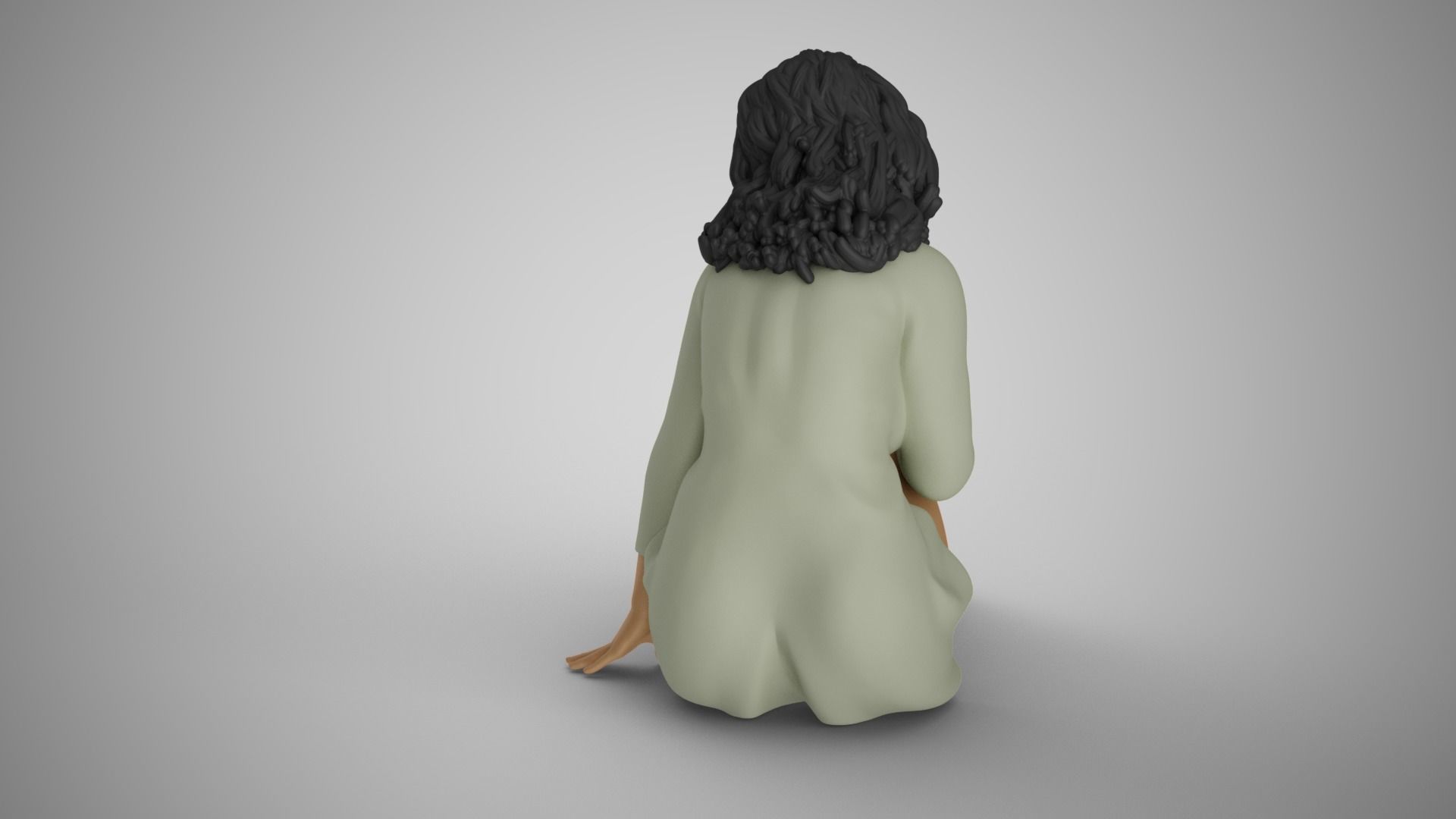 Girl Live in Stagnation 3D print model_7