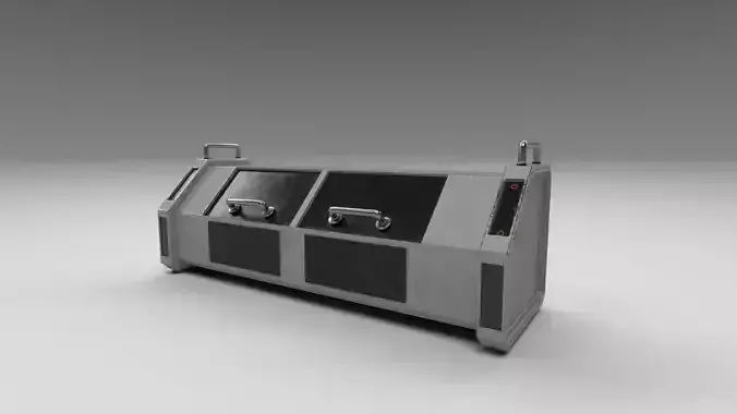 Scifi Storage Crate - Low Poly