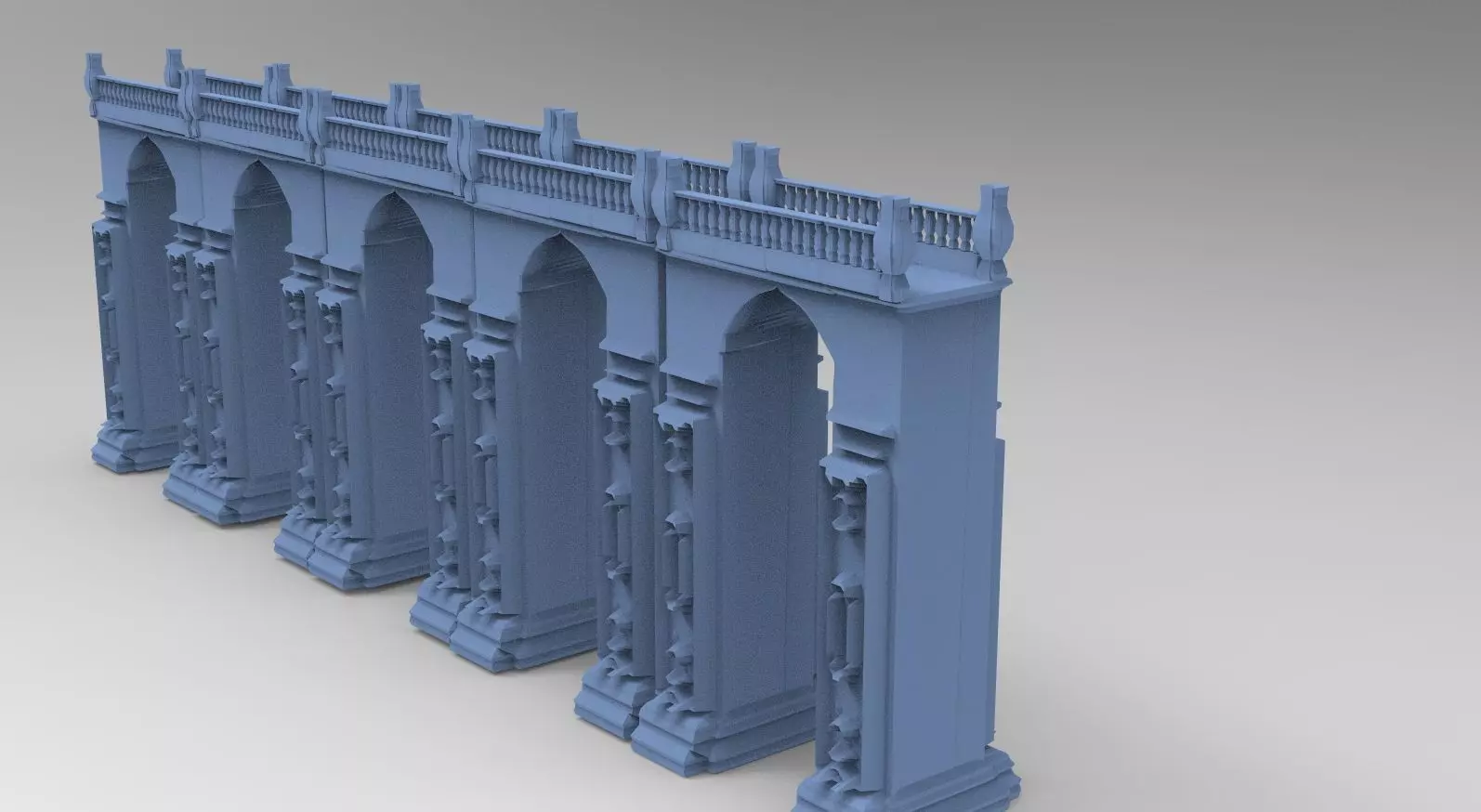 Bridge Medieval  2 3D model_0