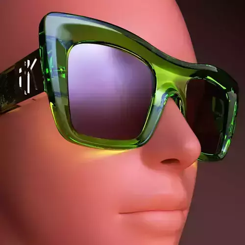 Nancy - Fashion Sunglasses Model Low-poly 3D model