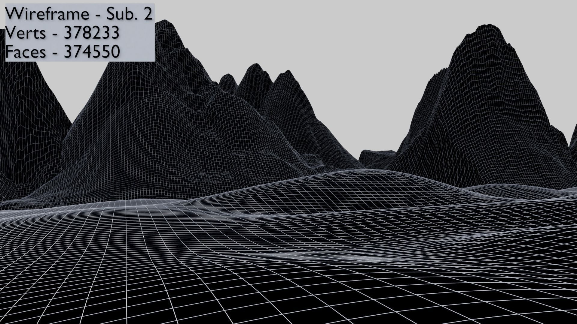 Landscapes 1 - Snowy Mountain 1c 3D model_7