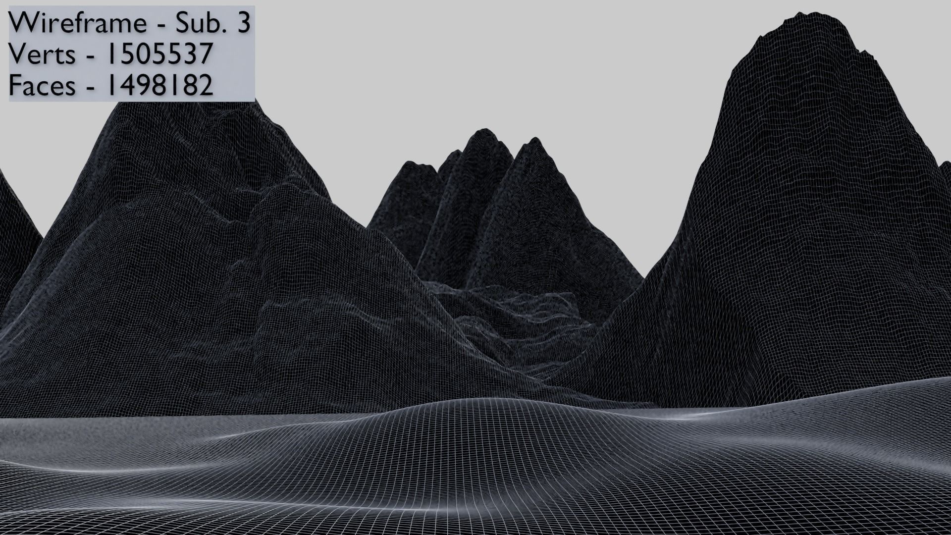 Landscapes 1 - Snowy Mountain 1c 3D model_13