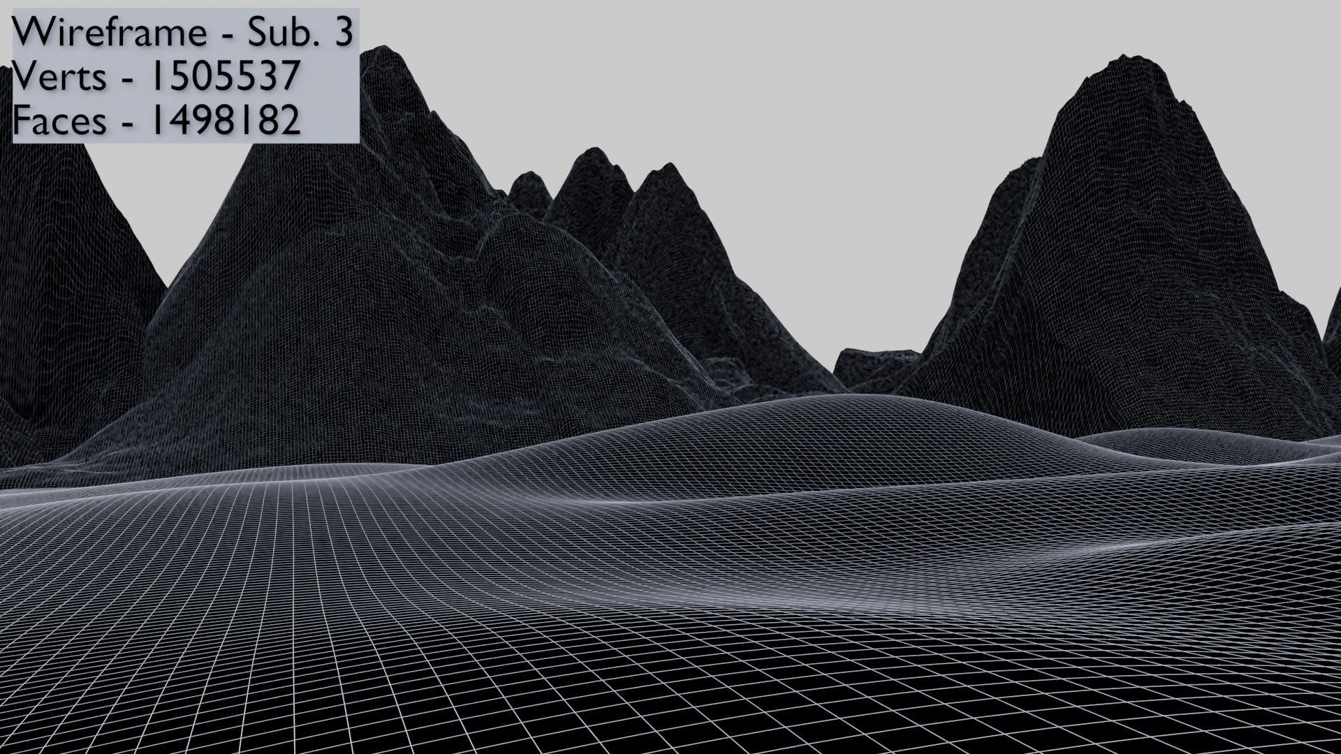Landscapes 1 - Snowy Mountain 1c 3D model_12