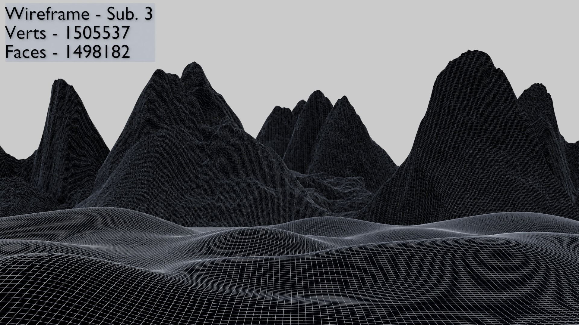 Landscapes 1 - Snowy Mountain 1c 3D model_10