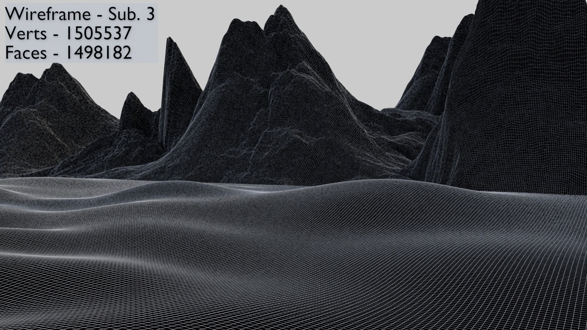 Landscapes 1 - Snowy Mountain 1c 3D model_11