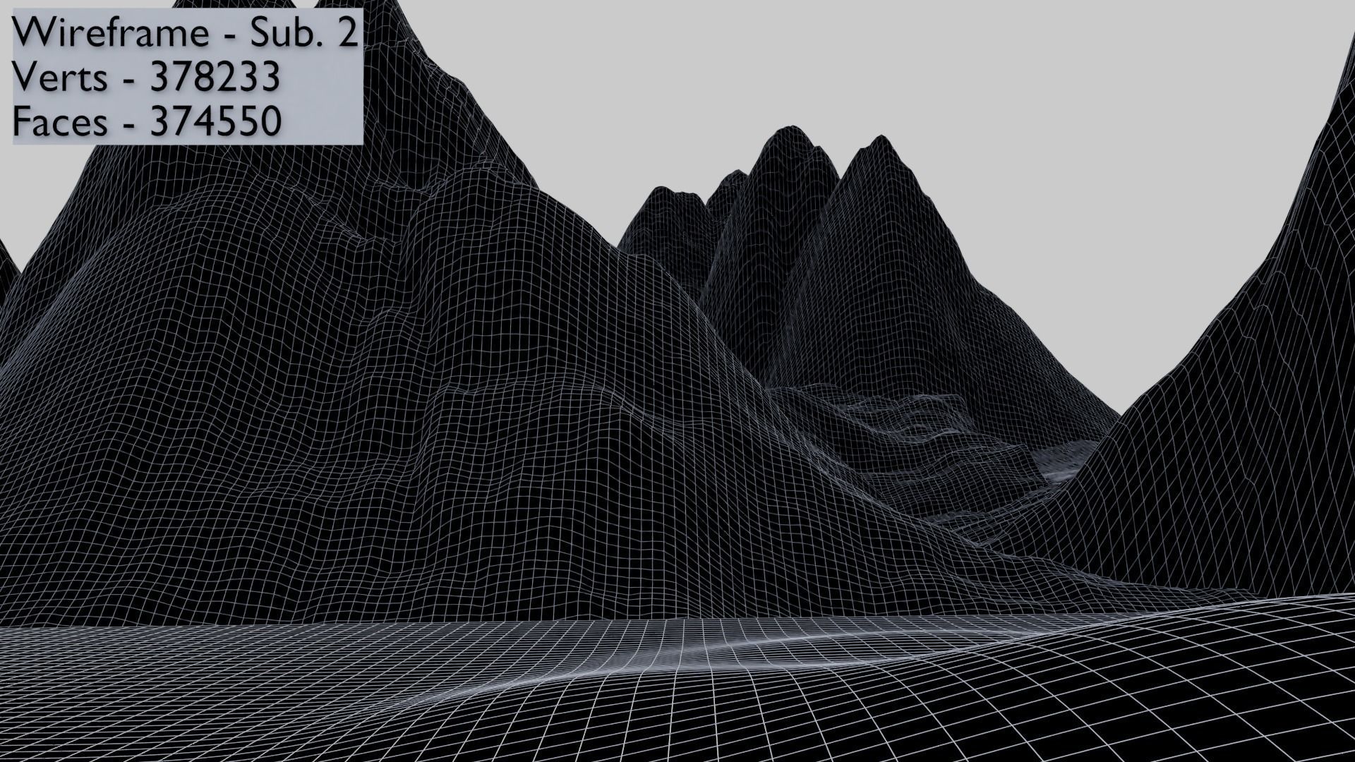 Landscapes 1 - Snowy Mountain 1c 3D model_9