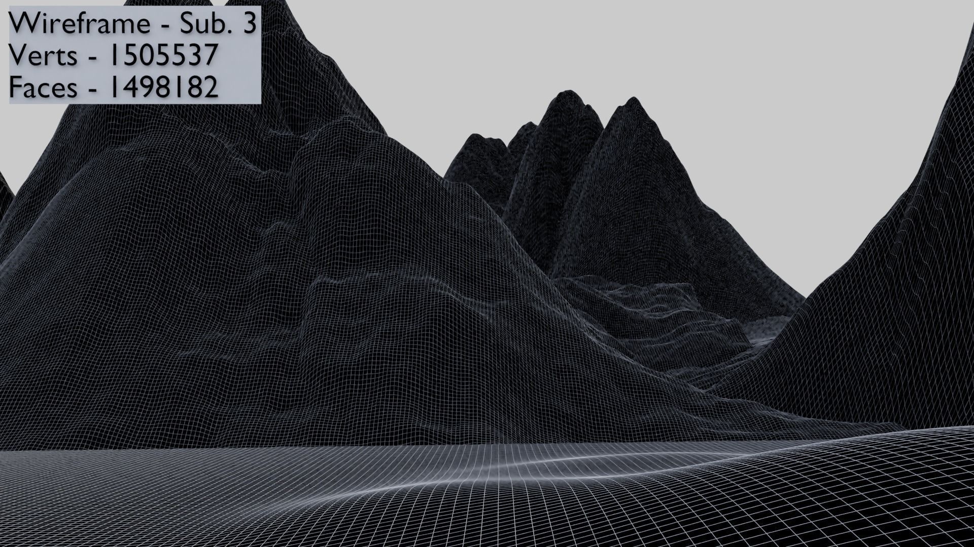 Landscapes 1 - Snowy Mountain 1c 3D model_14