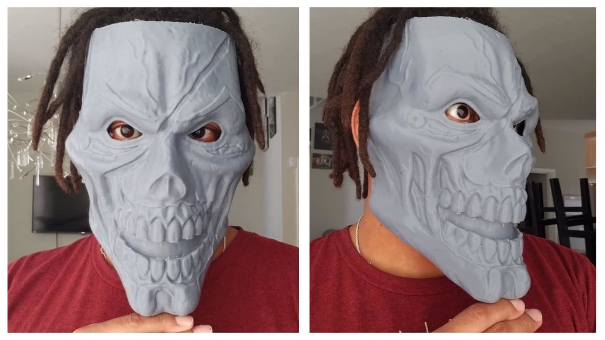 Iron Man Zombie Mask - Marvel What If - High Quality Details 3D print model_1