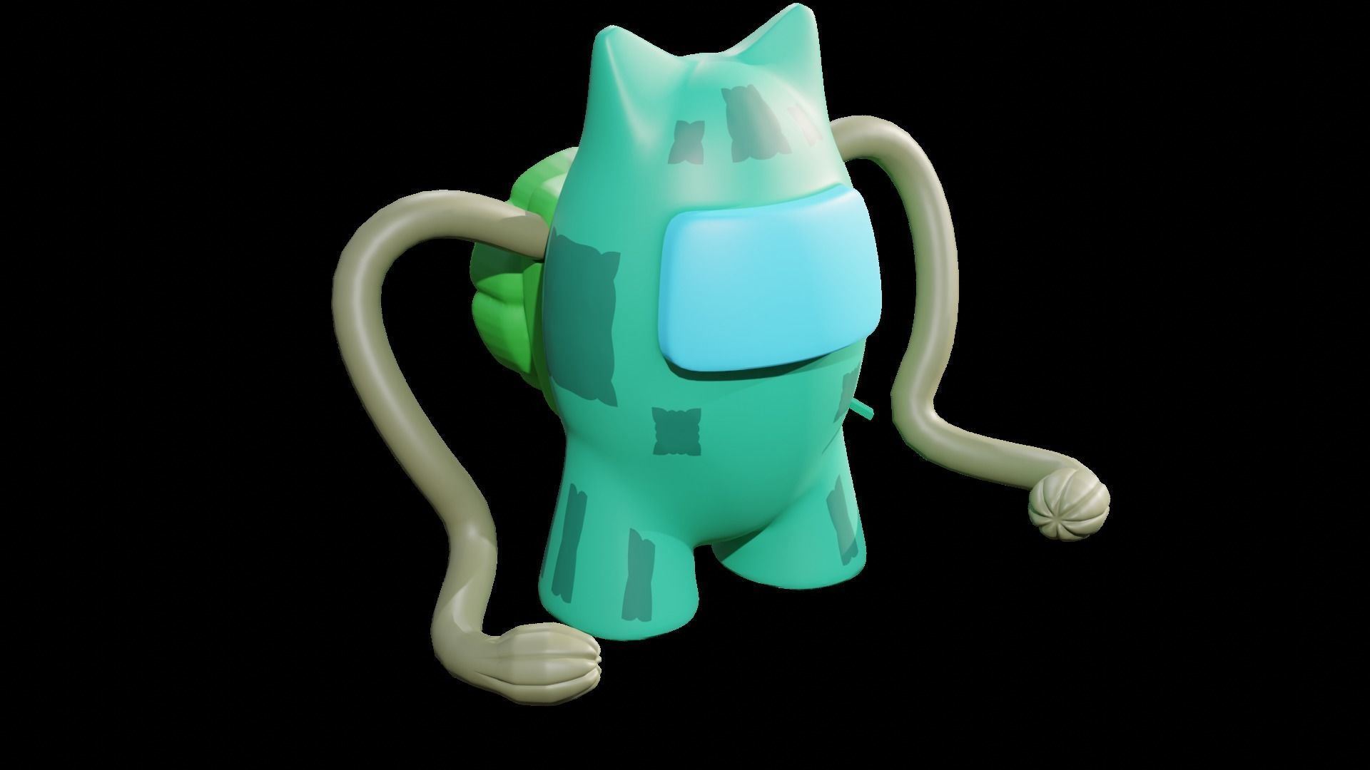 Pokemon Among Us fan art  3D print model_2