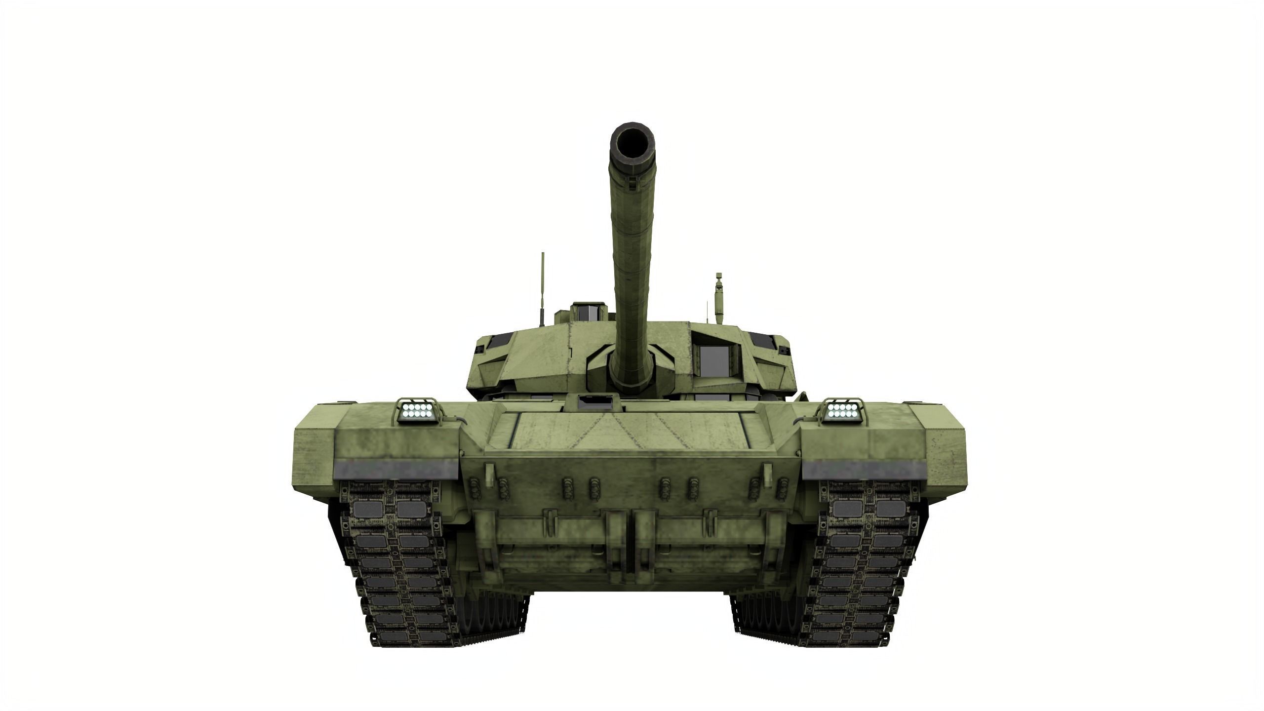 T-14 Armata Game Ready Low-poly 3D model_3