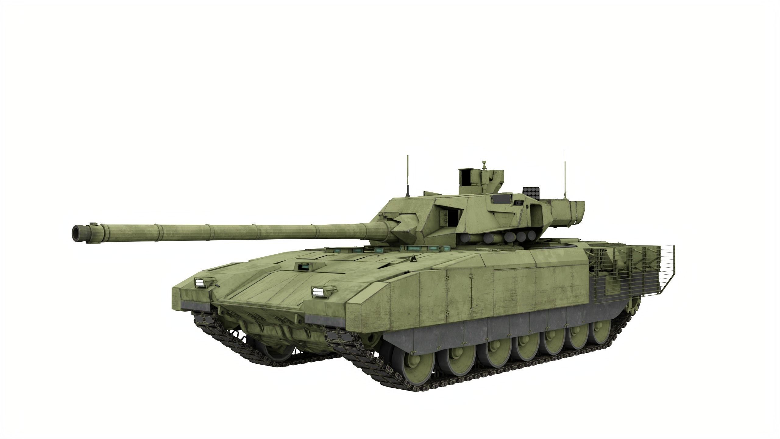 T-14 Armata Game Ready Low-poly 3D model_2