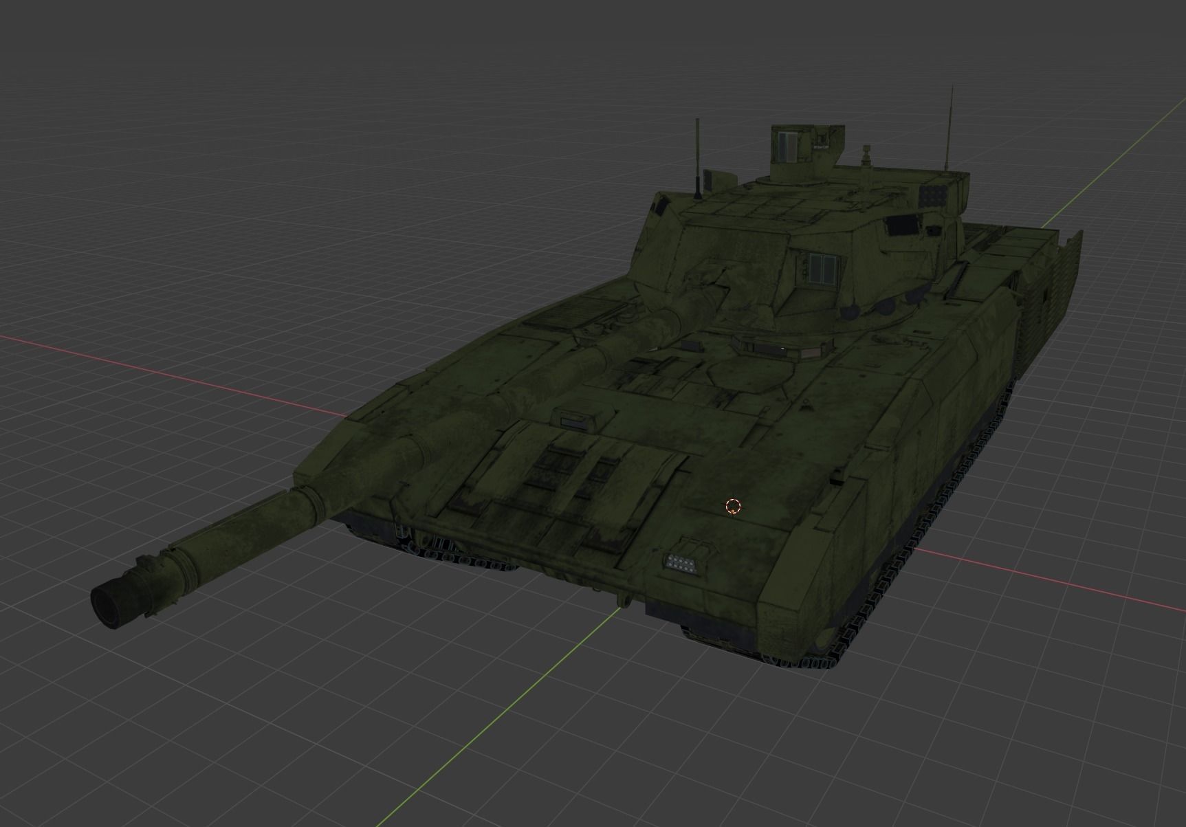 T-14 Armata Game Ready Low-poly 3D model_10