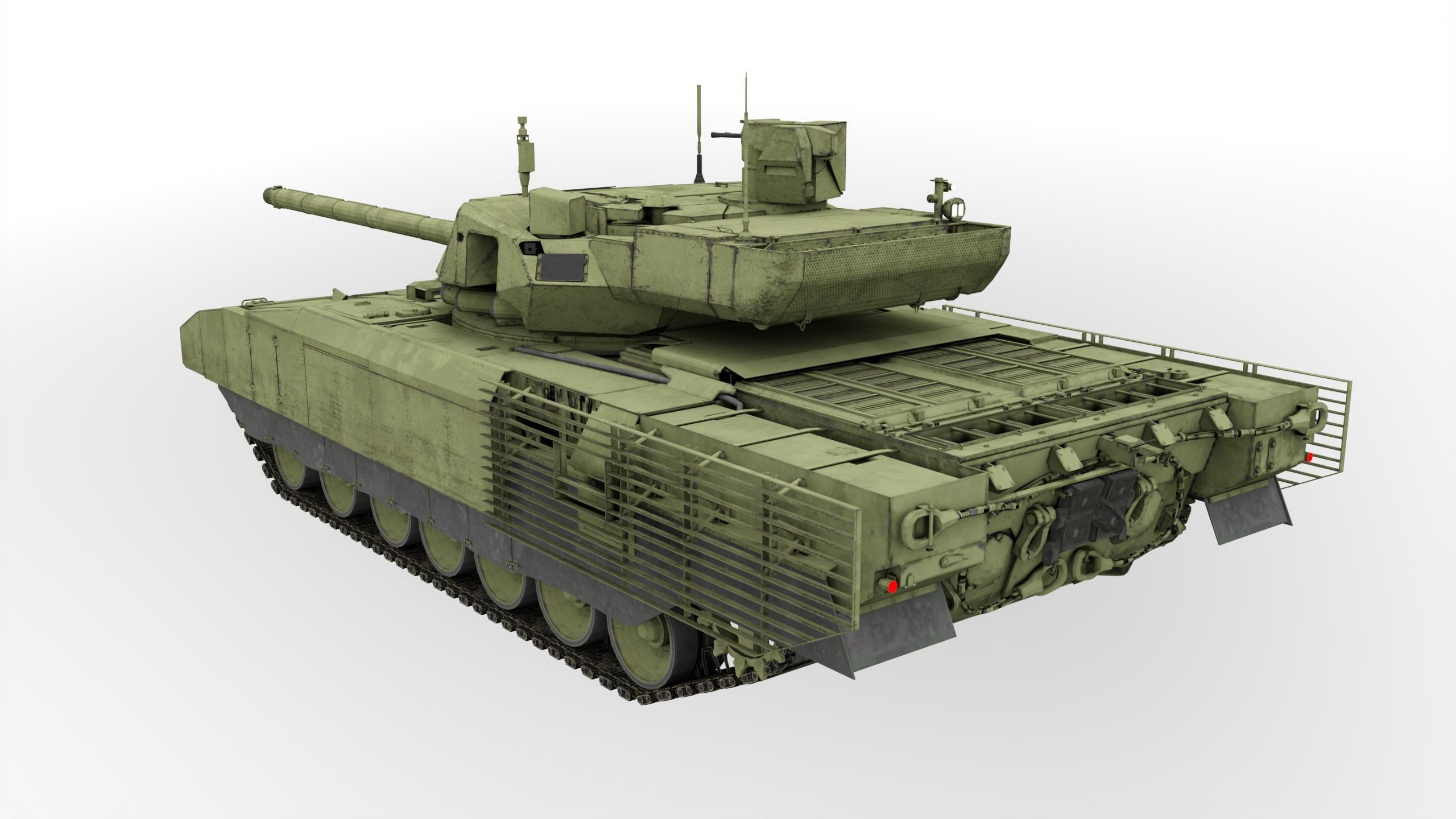 T-14 Armata Game Ready Low-poly 3D model_1