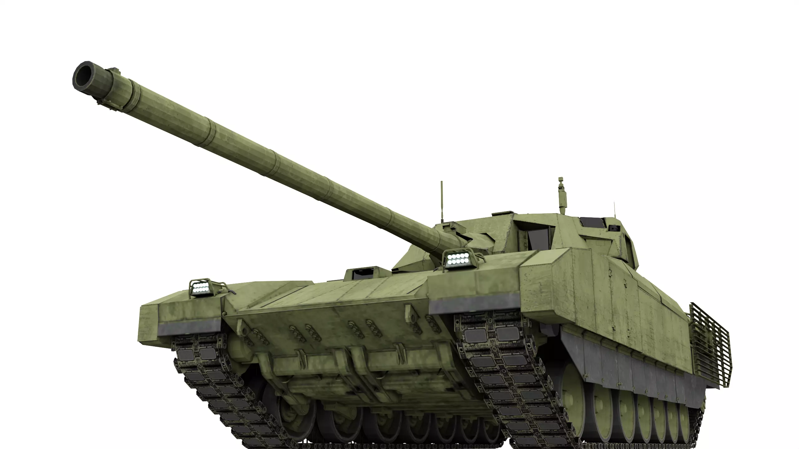 T-14 Armata Game Ready Low-poly 3D model_0