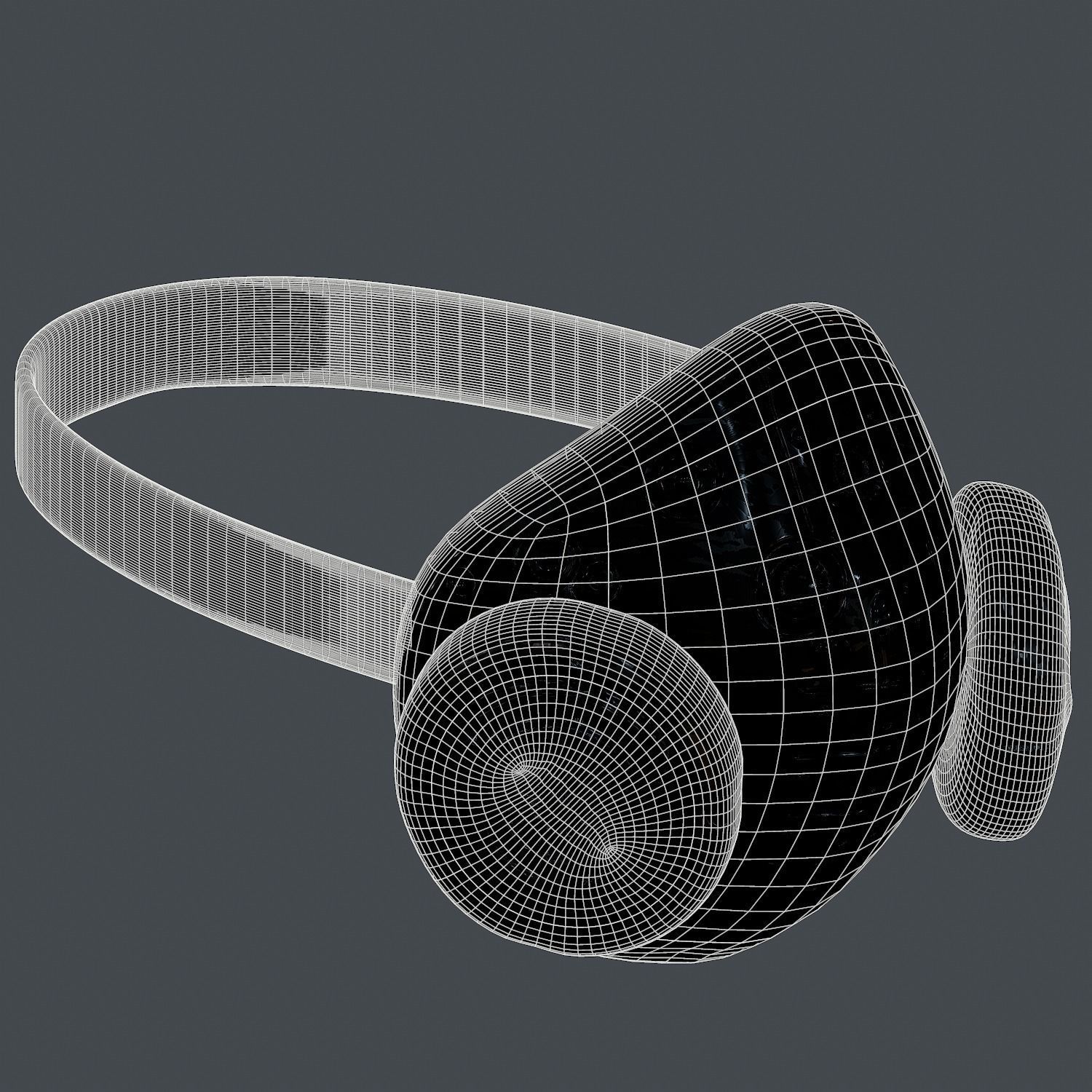 Gas mask helmet 3d model scifi Low-poly Low-poly 3D model_8