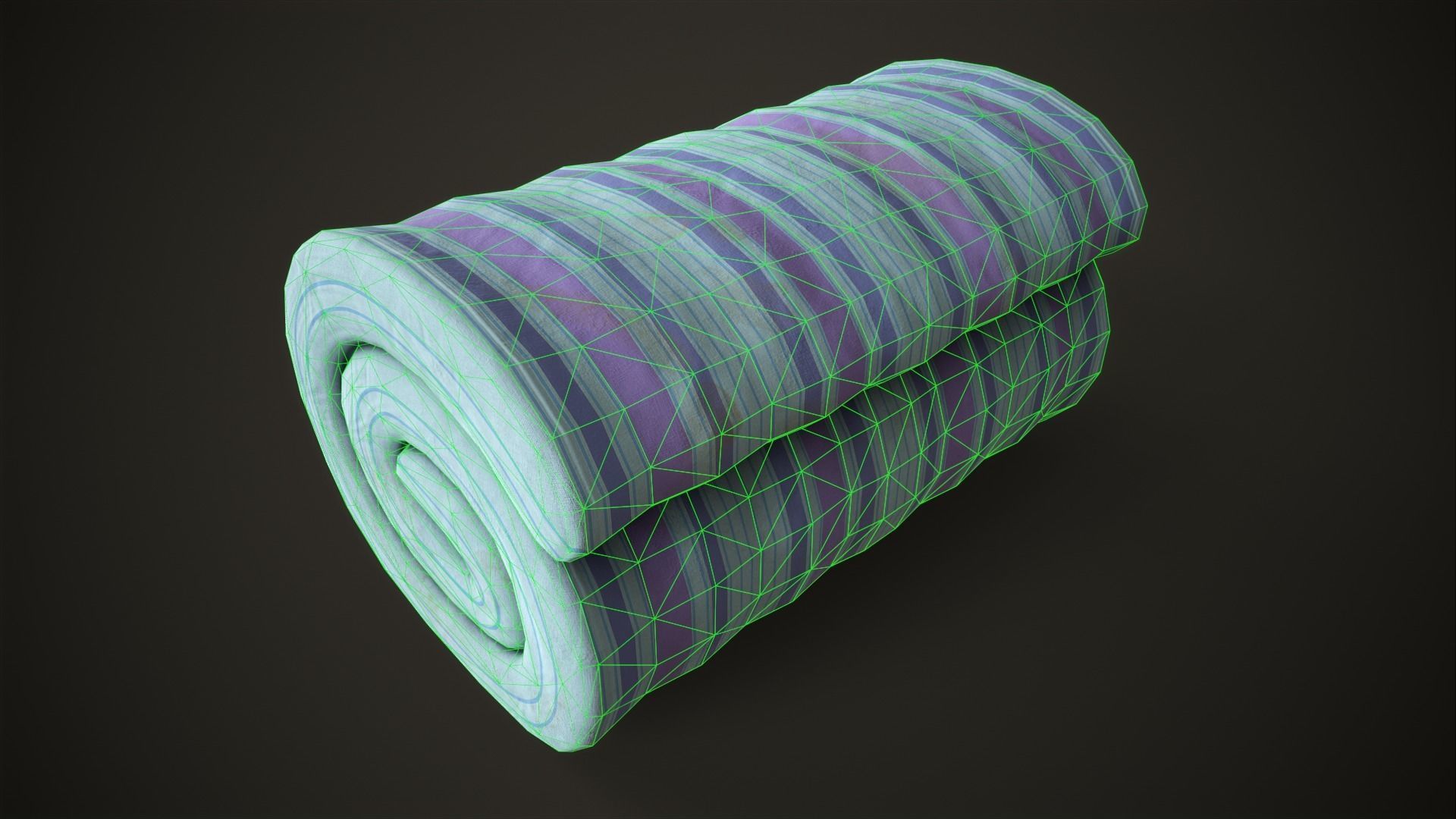 Boxes Wardrobe Hangers Mattress Low-poly 3D model_11