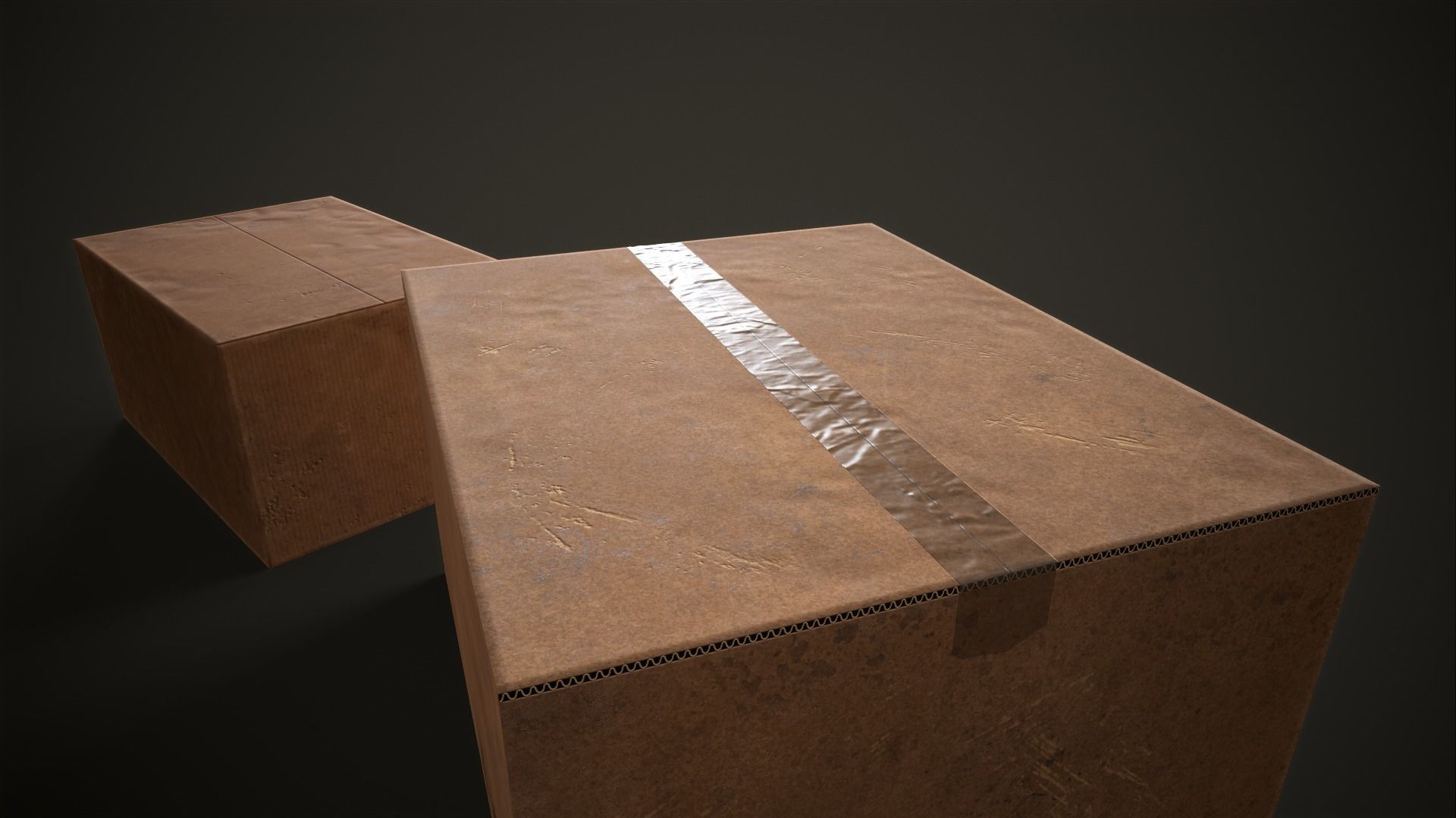 Boxes Wardrobe Hangers Mattress Low-poly 3D model_7