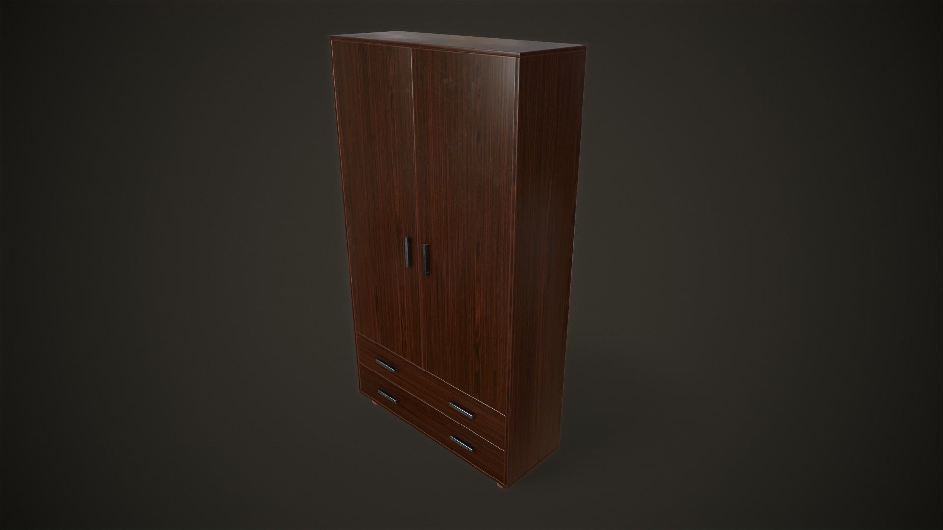 Boxes Wardrobe Hangers Mattress Low-poly 3D model_4