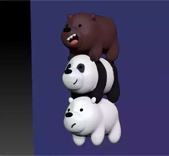 WE BARE BEARS 3D print model