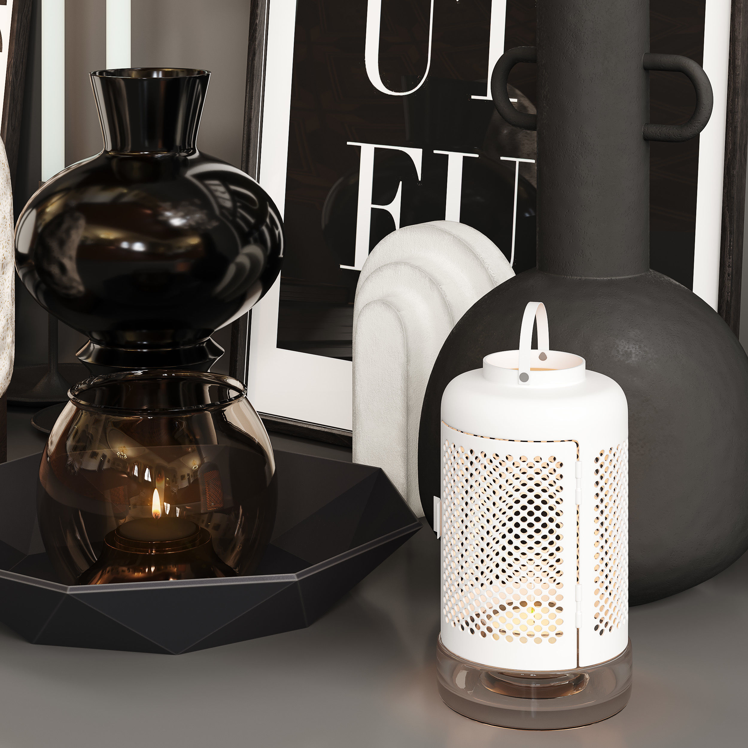 Decorative set 04 3D model_3